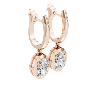 Twilight Drip Earrings 2 Carat Oval