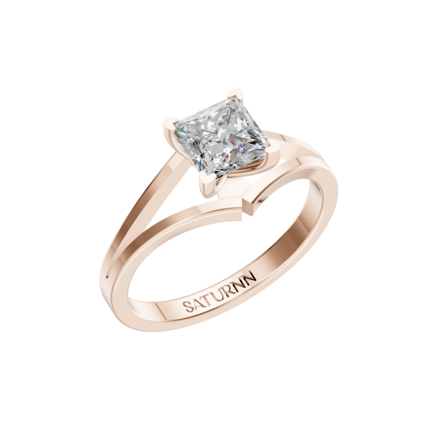 Crown Solitaire 1 Carat Princess