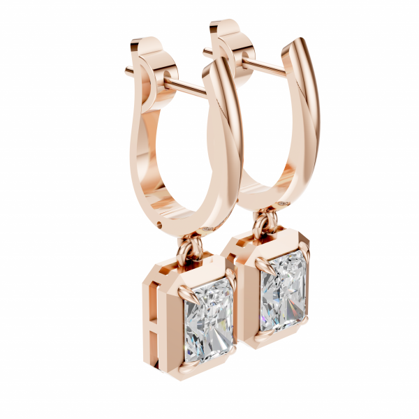 Twilight Drip Earrings 2 Carat Radiant