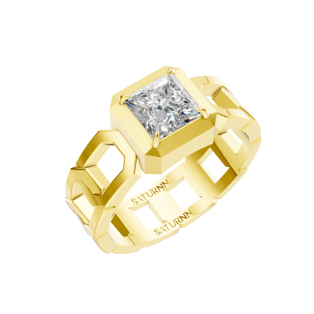 Hidden Harmony 1 Carat Princess - Silver