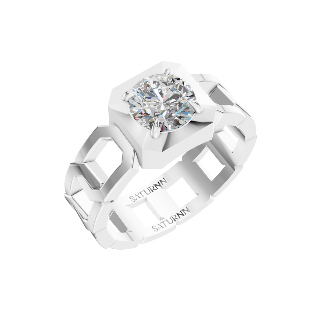 Hidden Harmony 1 Carat Round - Silver