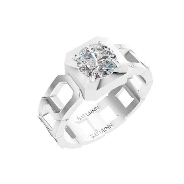 Hidden Harmony 1 Carat Round - Silver