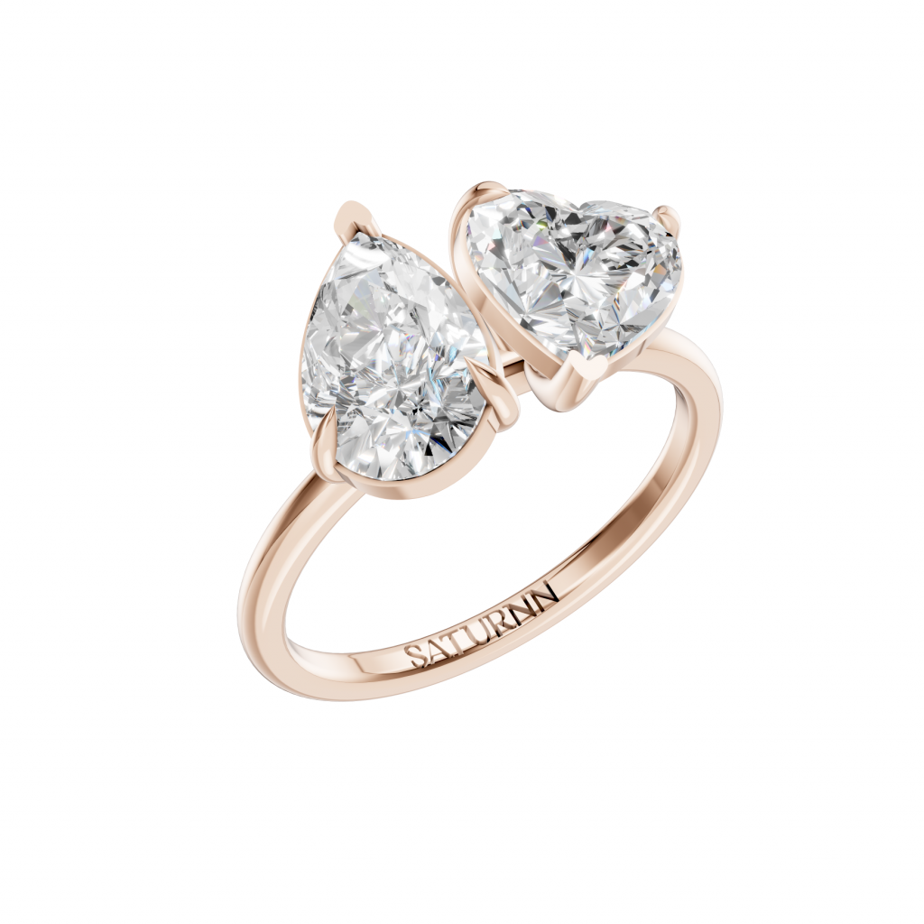 You & Me Ring Pear/Heart