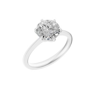 Forever Ring 2 Carat Round - Silver