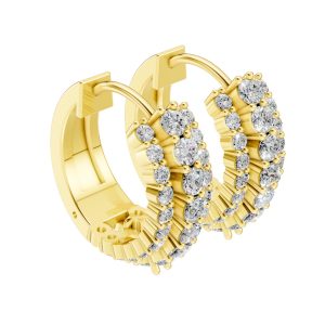 Radiance Hoops Earrings Round - Silver