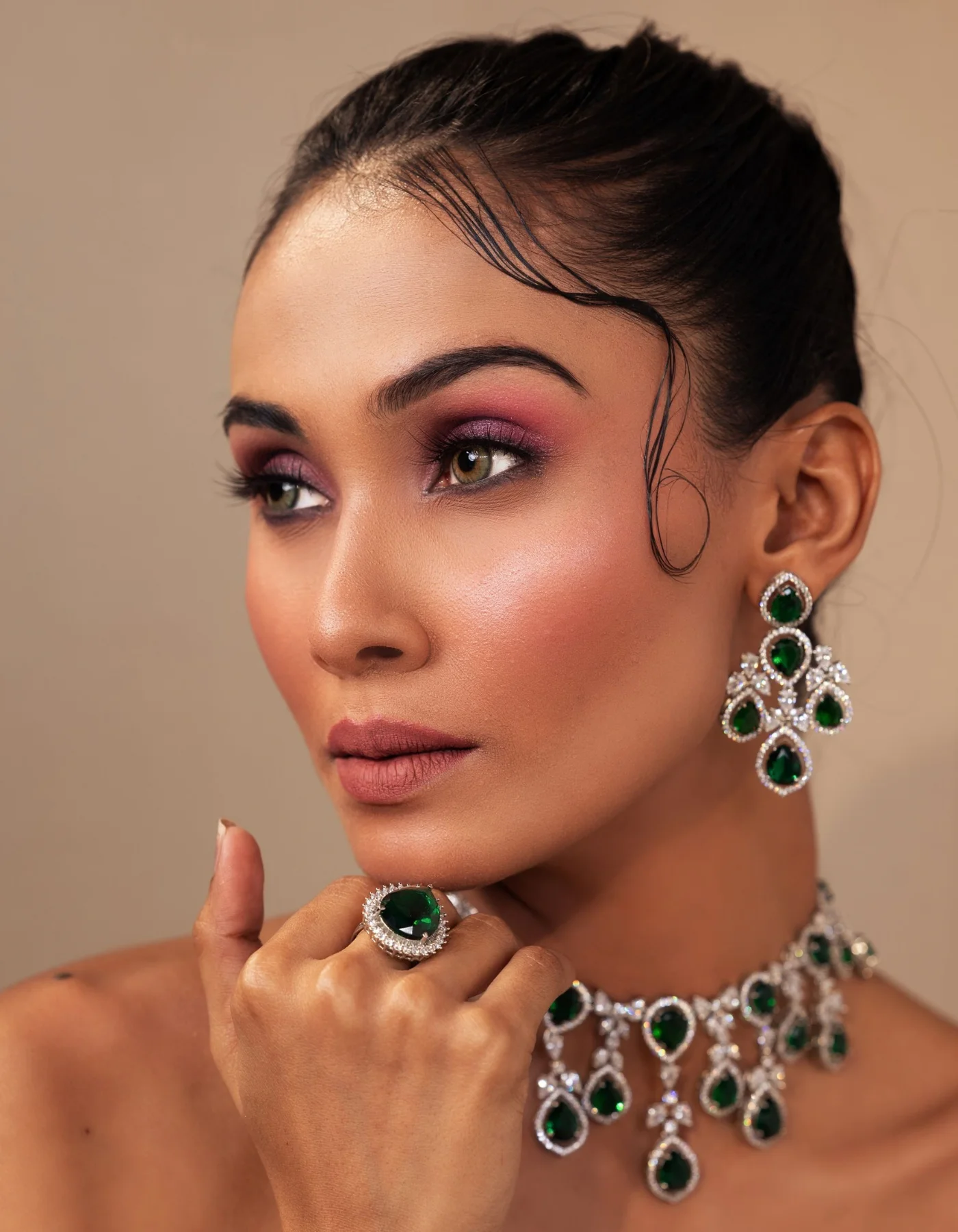 Saturnn LGD jewellery worn in an everyday moment
